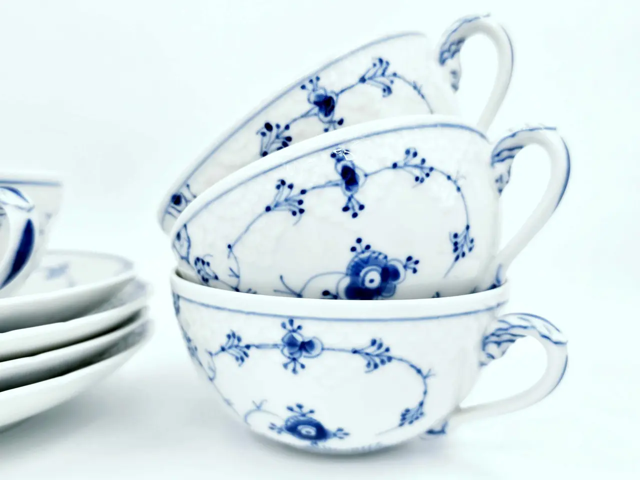 Billede 2 - Blåmalet tekop B&G Musselmalet Porcelæn 