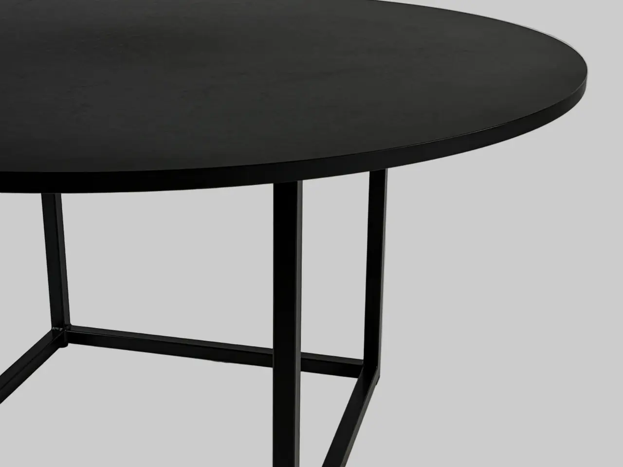 Billede 3 - Rumas Square Cubus Bord – Sort Ø135