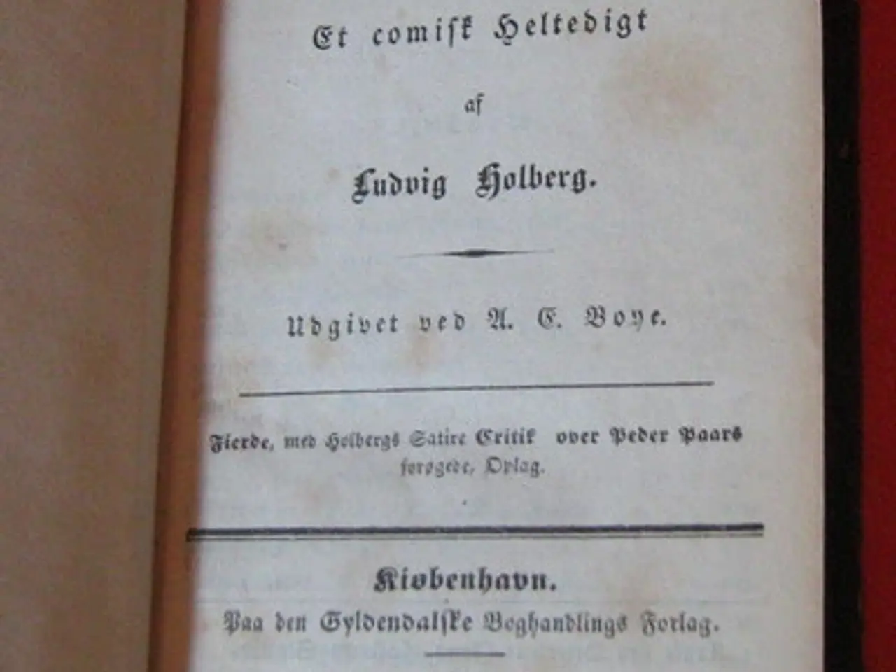 Billede 1 - Ludvig Holberg: Peder Paars - Et comisk Heltedigt