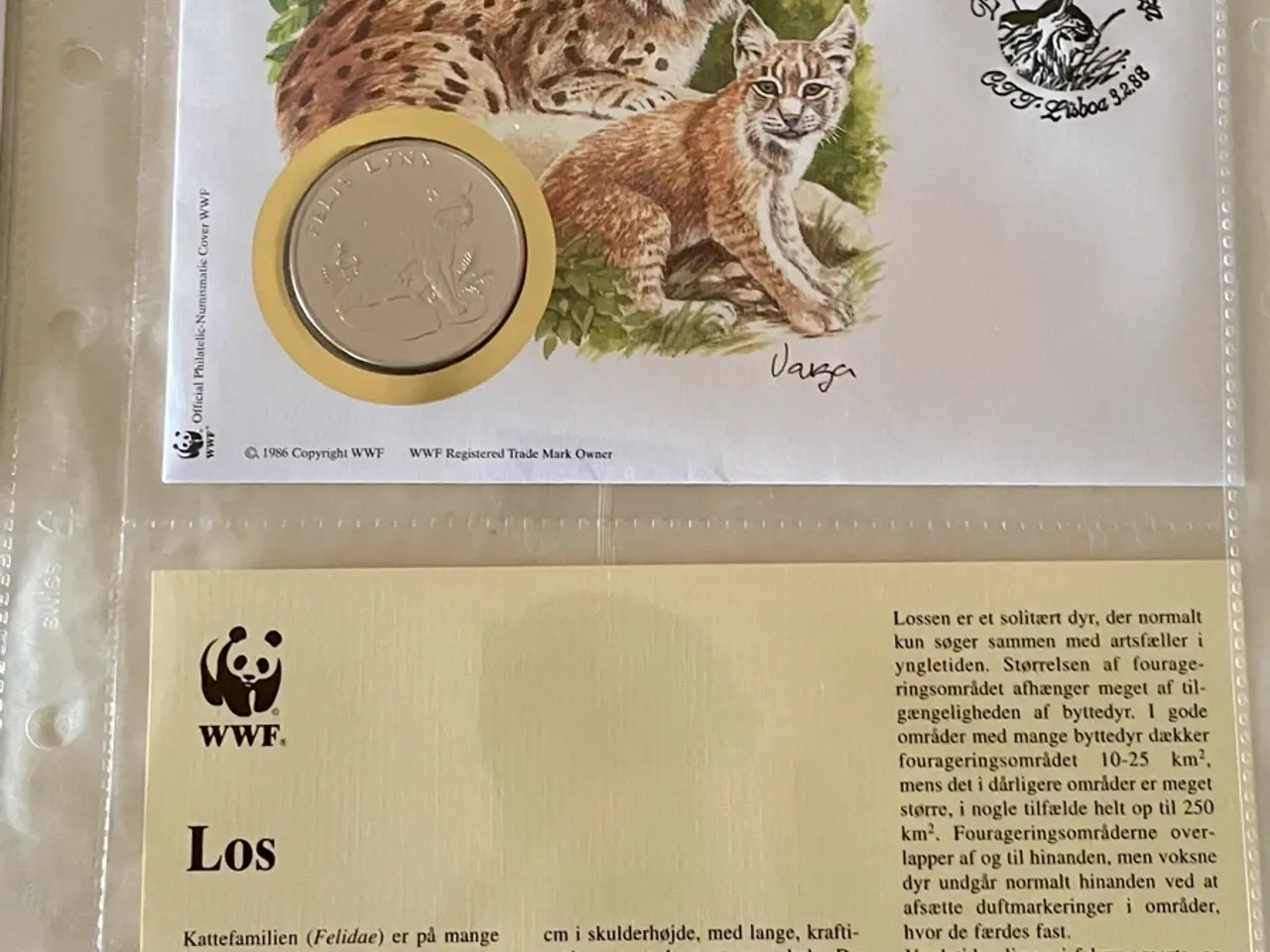 Billede 8 - 12 WWF møntbreve i samlemappe (sæt 2)