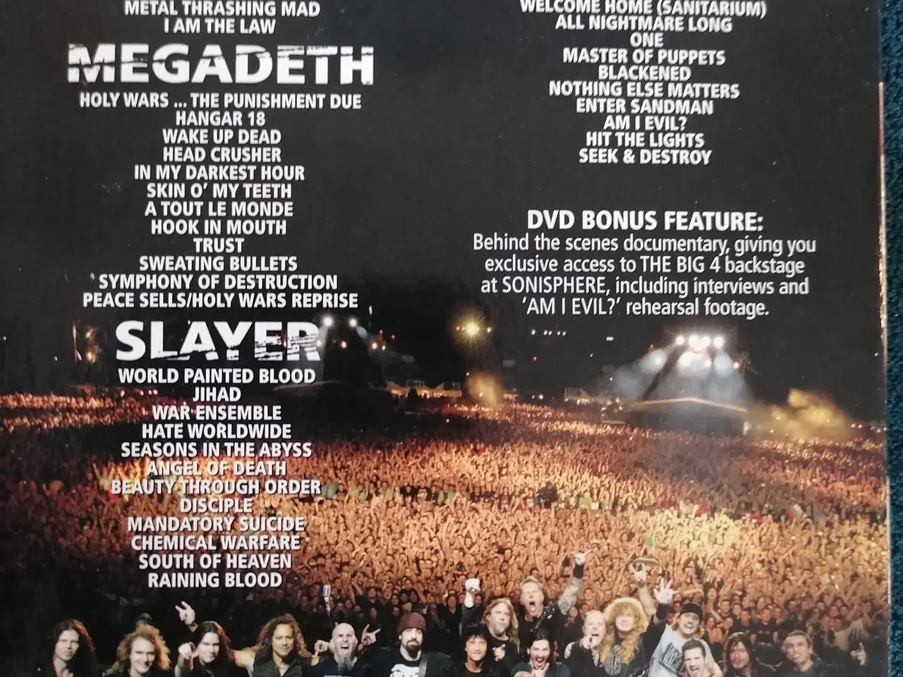Billede 2 - The Big 4 In Sofia Bulgaria Metallica/Slayer/Megad