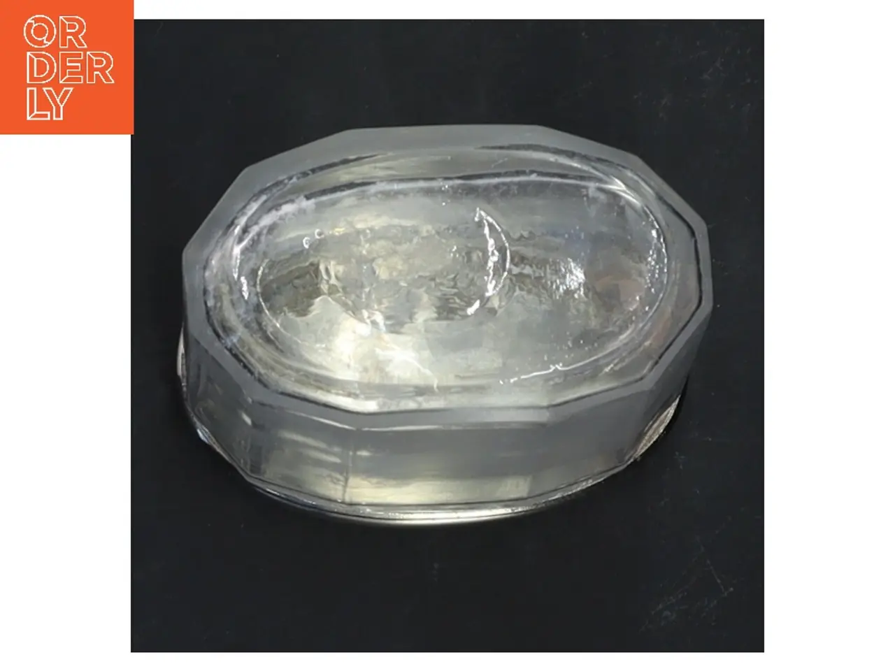 Billede 2 - Lille glasbeholder med låg 10x7,5 cm (str. 10x7,5 cm)