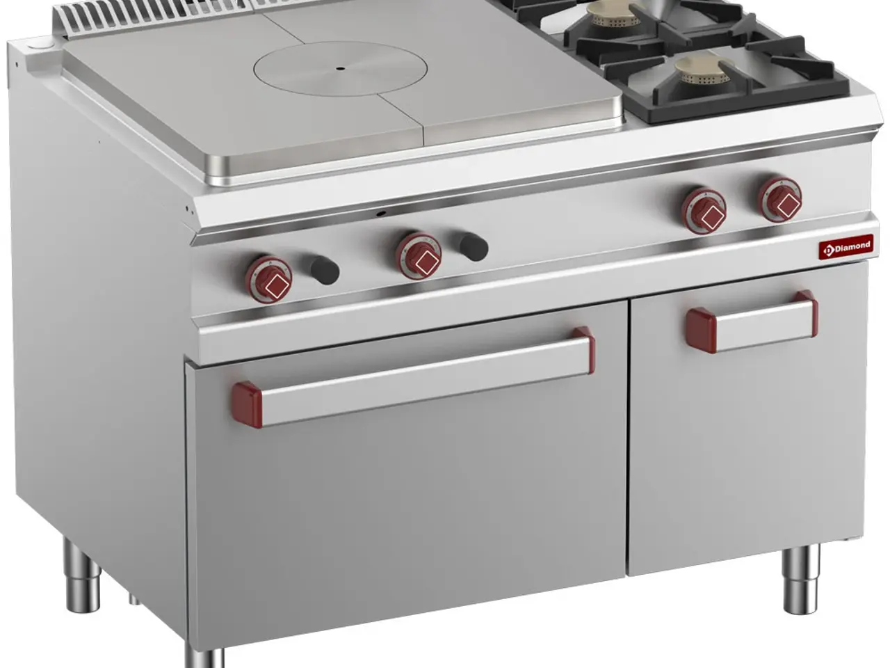 Billede 2 - Gaskomfur 2 blus (2x 7 kW) & Glødeplade (10 kW)