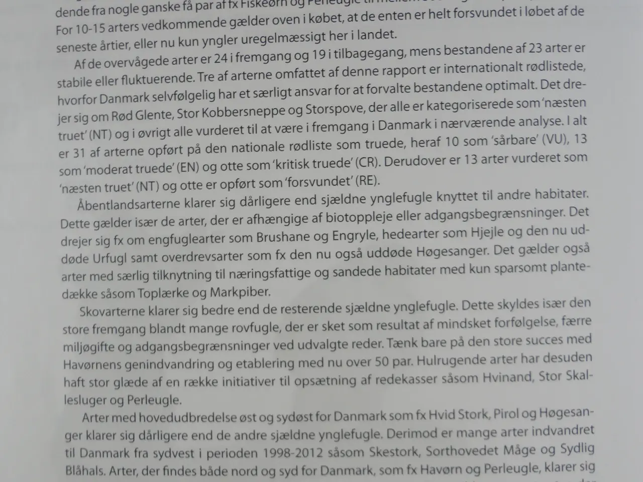 Billede 2 - Truede og sjældne ynglefugle i Danmark :