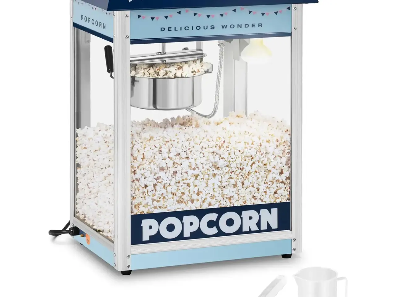 Billede 1 - Popcornmaskine 88 L – 1600 W – blå 56 x 42 x 77 cm