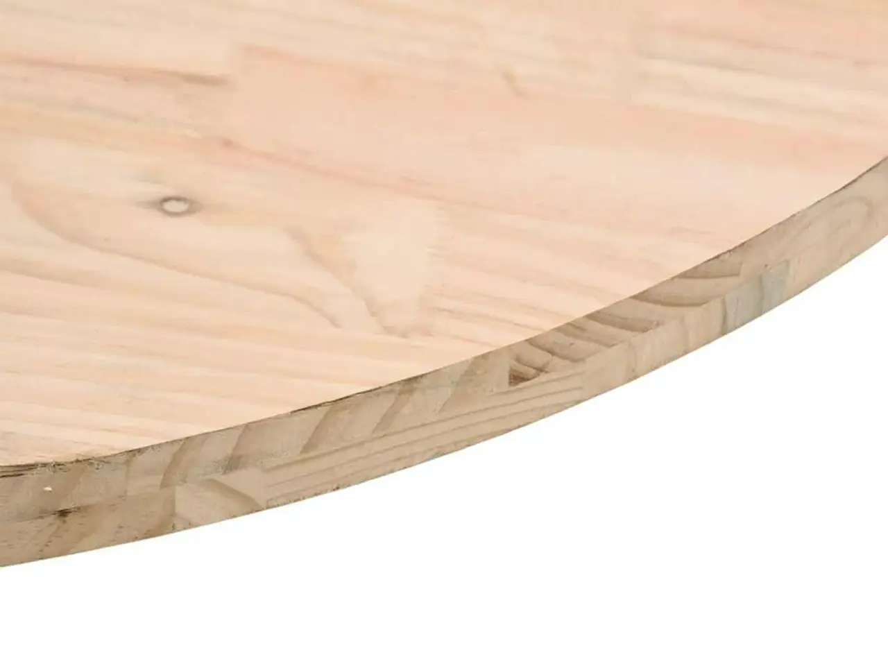 Billede 6 - Bordplade Ø70x2,5 cm massivt fyrretræ