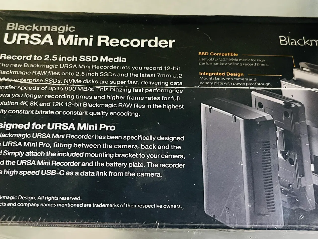 Billede 2 - Mini Recorder BLACKMAGIC URSA