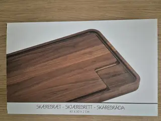NYT Lækkert Skærebræt i Acacia Træ, 45x30x2, Har a