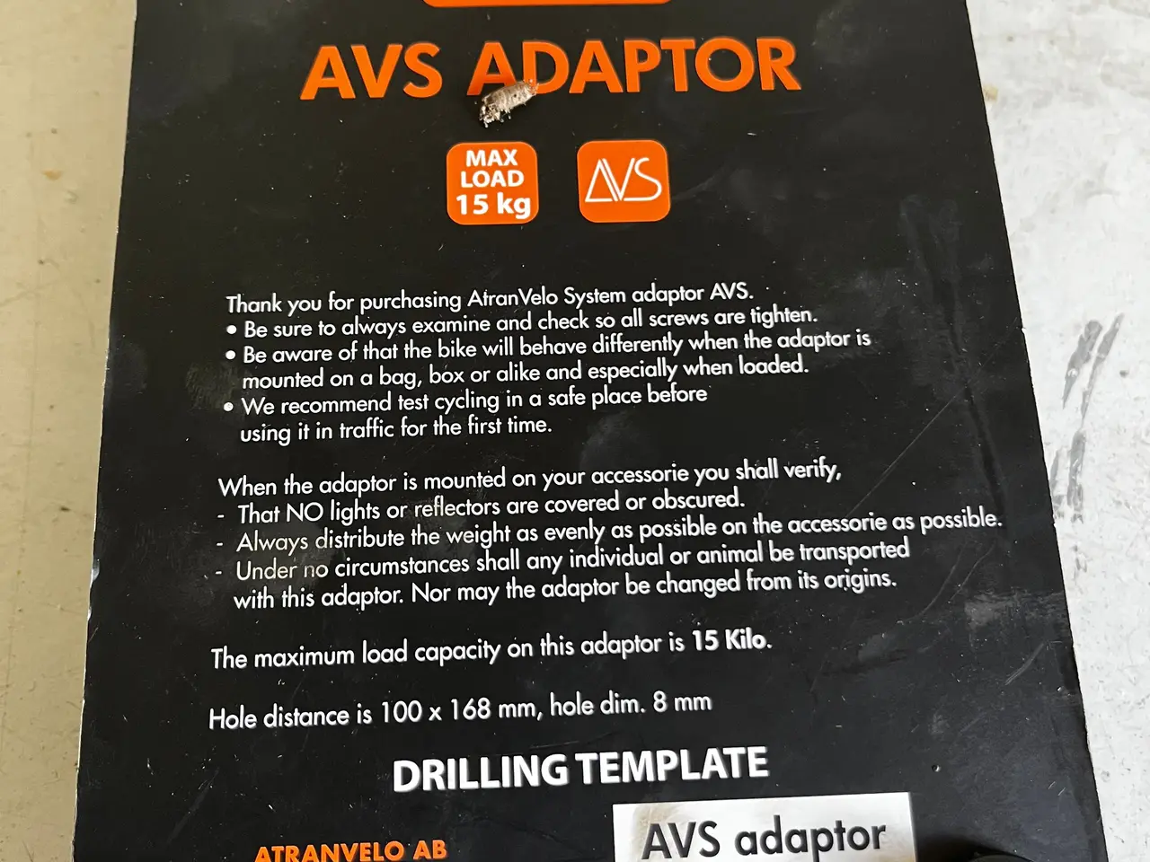 Billede 1 - atran velo adapter