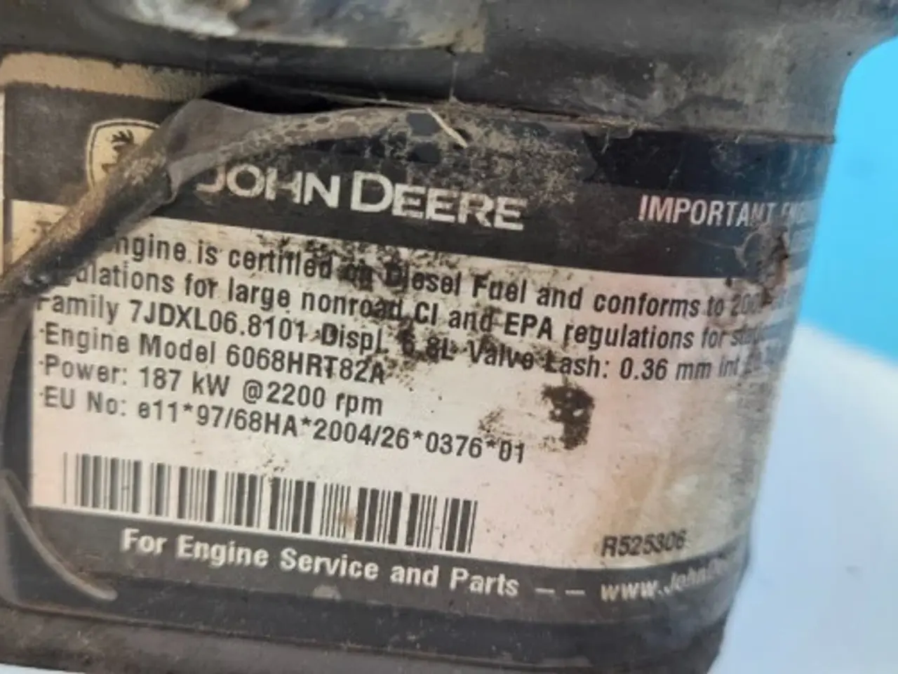 Billede 15 - John Deere  6068   Dæksel   DZ107828