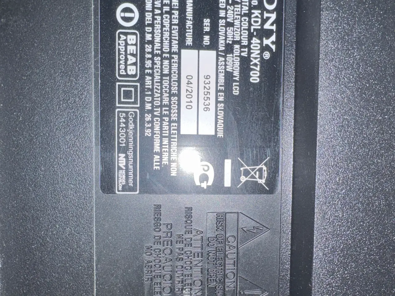 Billede 1 - Sony TV