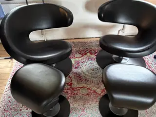 Peel lænestole fra Varier/stokke med skamler