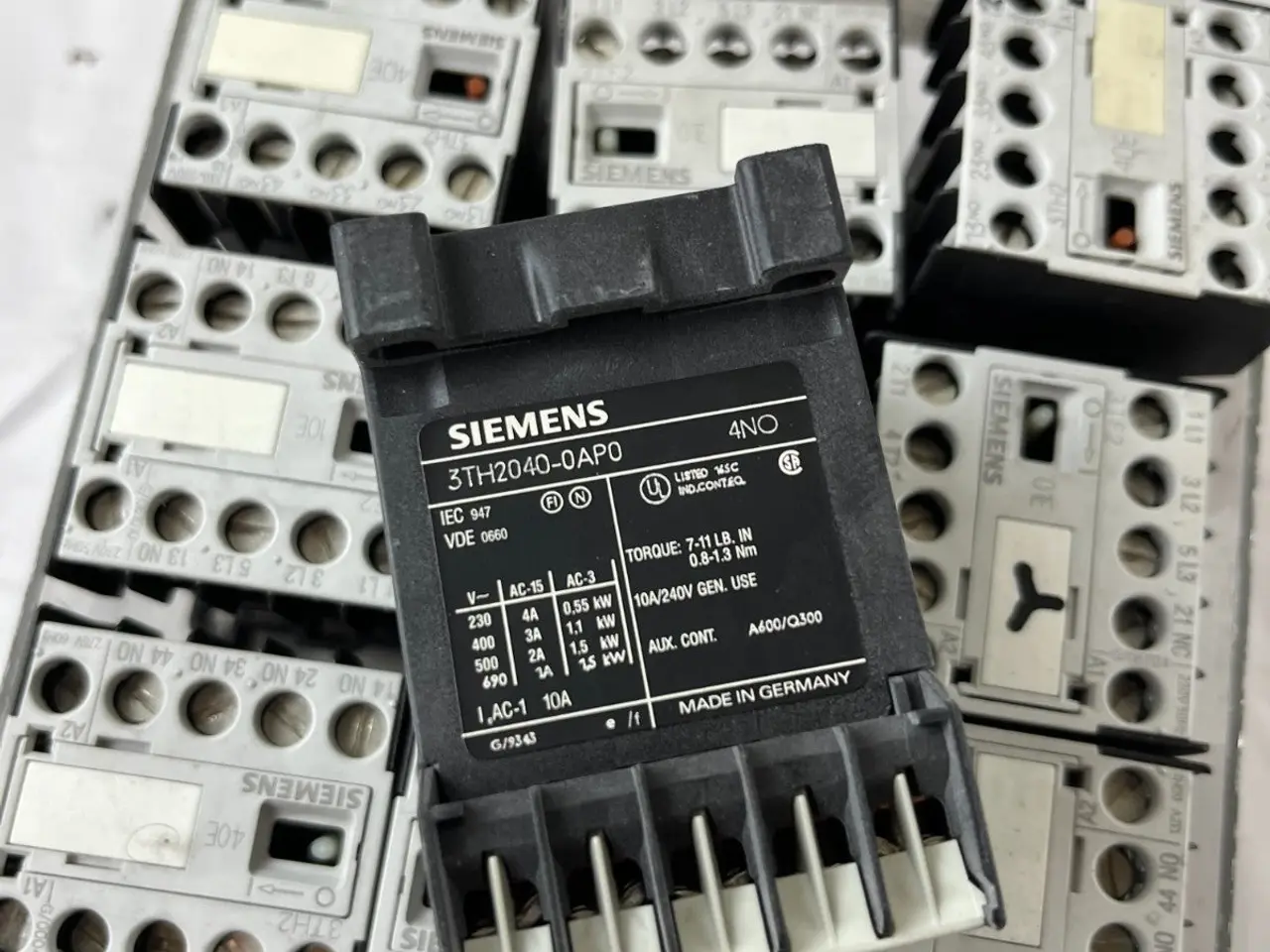Billede 10 - Siemens SIRIUS kontaktor relæ parti 13pcs 3TF2001