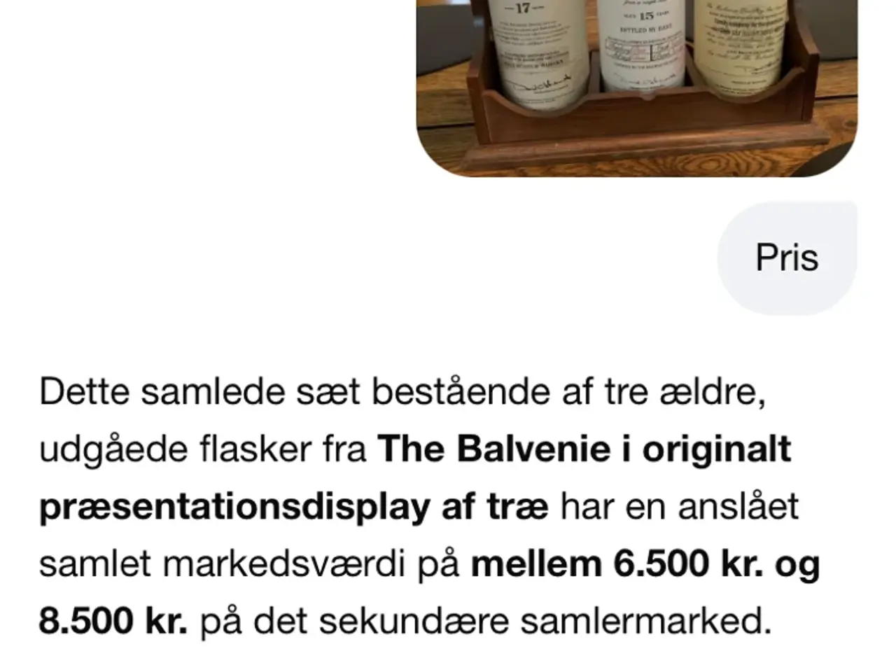 Billede 3 - Sæt med tre The Balvenie whisky