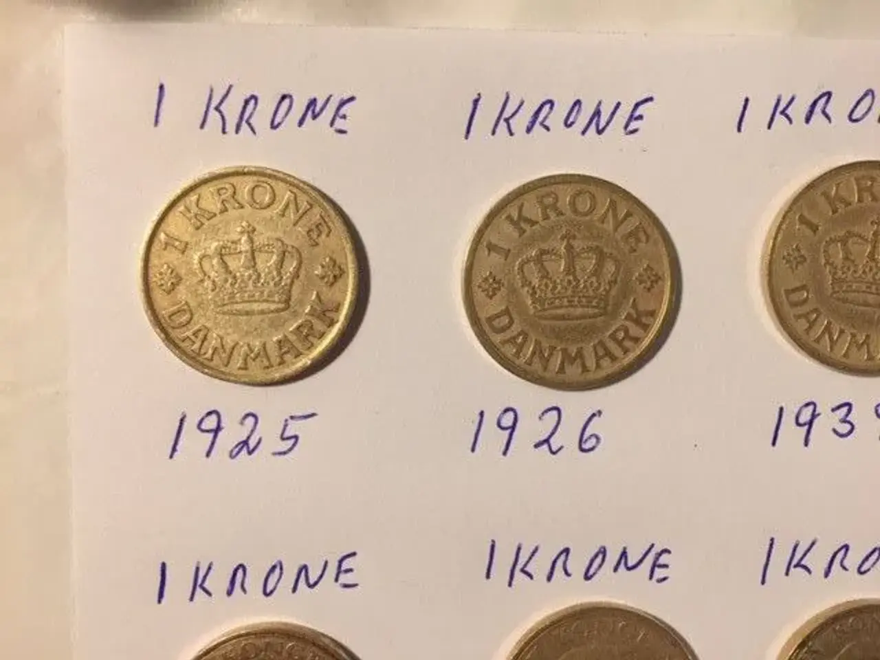 Billede 9 - Gule 1 kroner