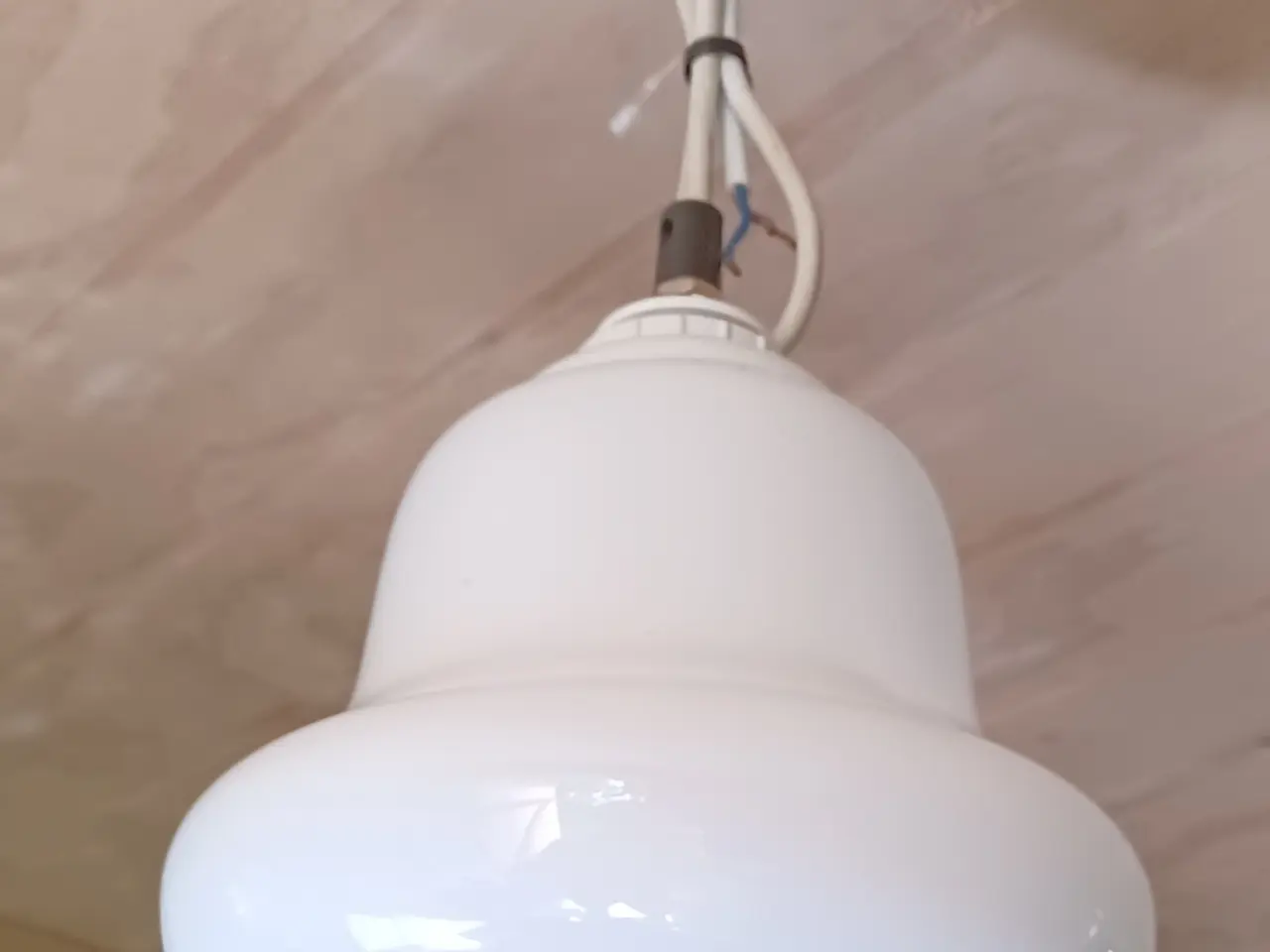Billede 3 - Vintage pendel, opalglas.