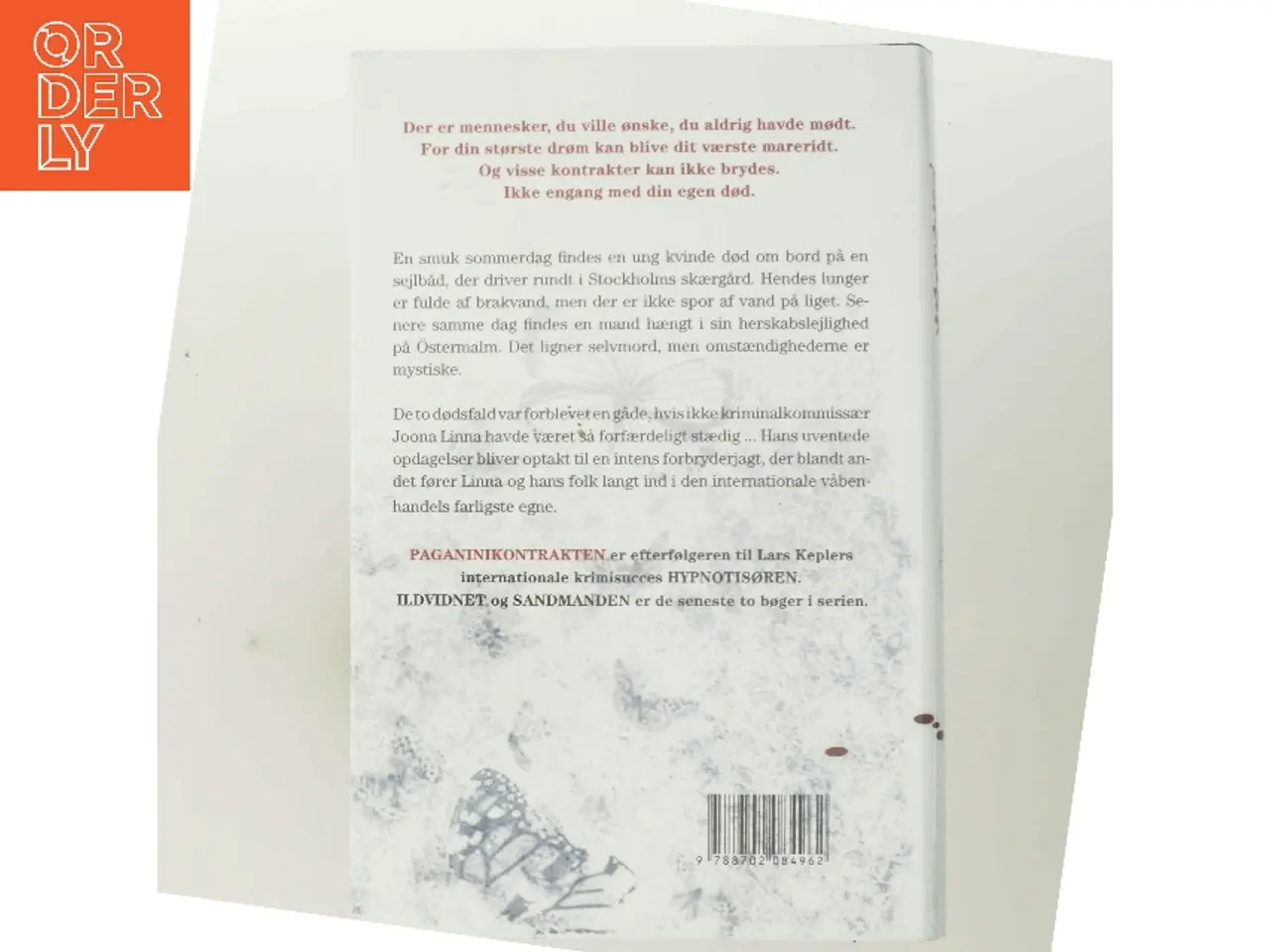 Billede 3 - Paganinikontrakten : Kriminalroman (Danish Language) af Lars Kepler (Bog)