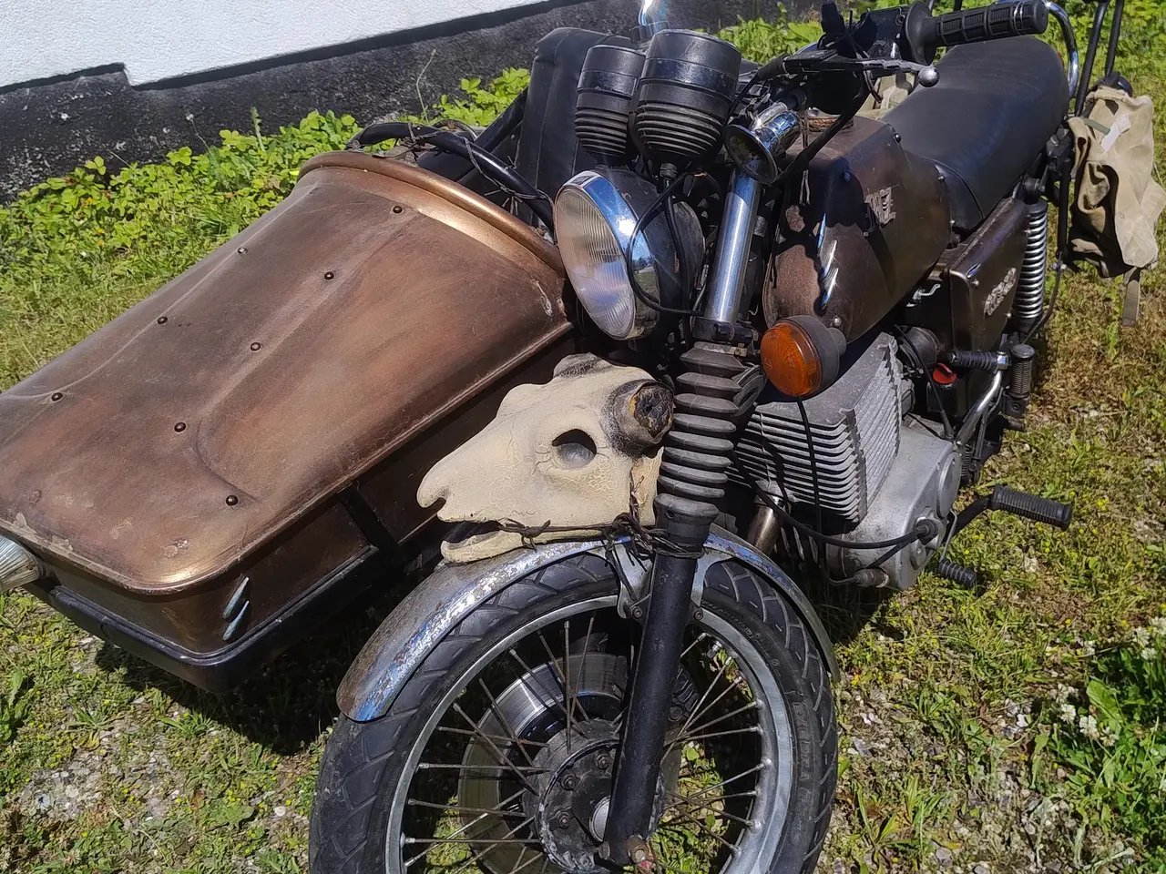Billede 1 - Veteran MZ ETZ 250 med sidevogn