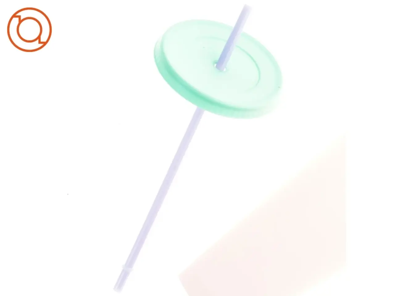 Billede 3 - Plastik drikkekop med låg og sugerør (str. 18 cm)