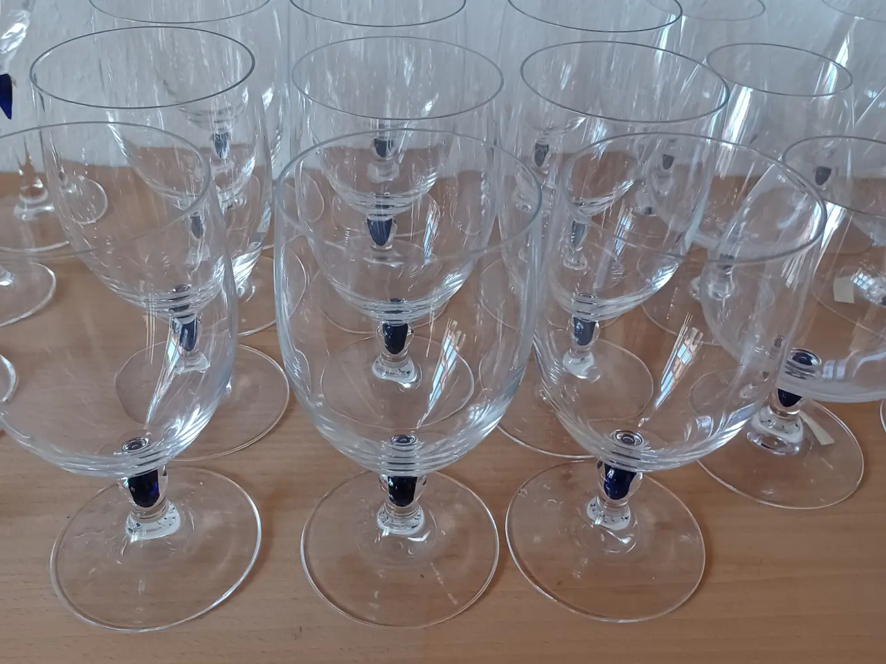 Billede 3 - 94 stk Blå Safir krystal glas