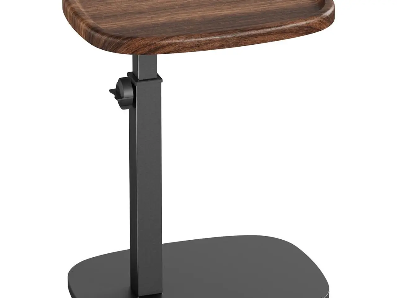 Billede 1 - C-formet sidebord med justerbar højde - Walnut Brown/Ink Black