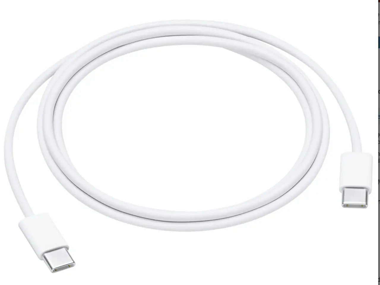 Billede 1 - Macbook USB C kabel max 100W - Kraftigt kabel - 2 Meter