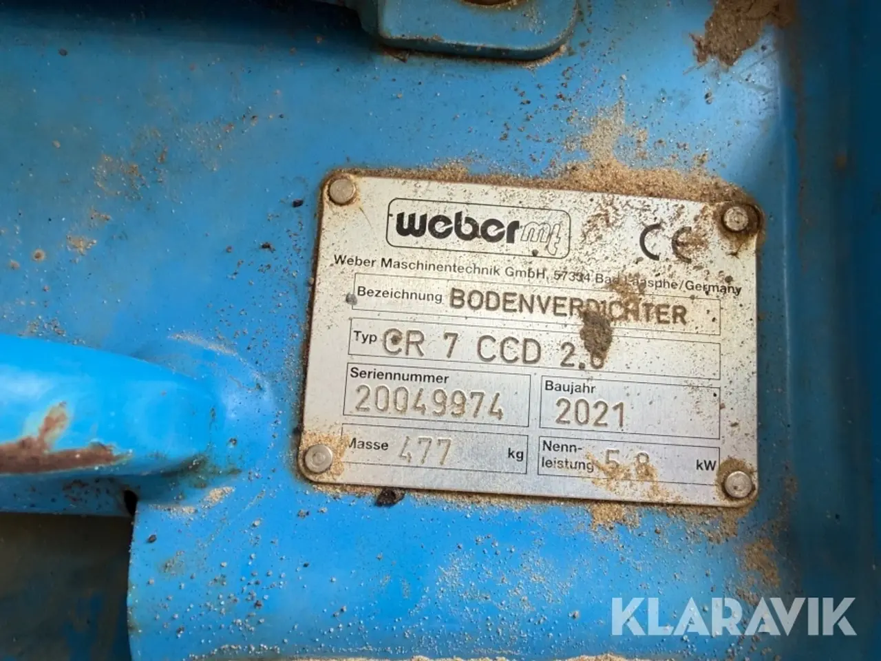 Billede 11 - Pladevibrator Weber MT 13 Compactrol