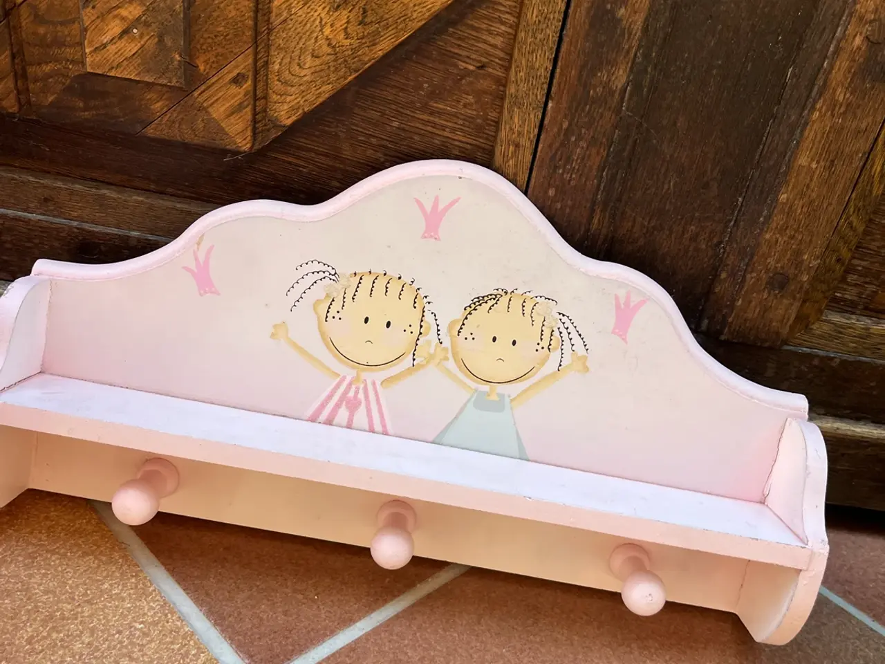 Billede 3 - Sæt til børneværelset: "Little Princess" knagerækk