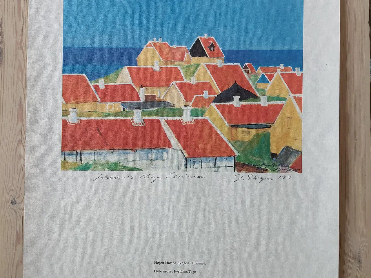 Billede 1 - Johannes Meyer Andersen plakat – "Gl. Skagen"