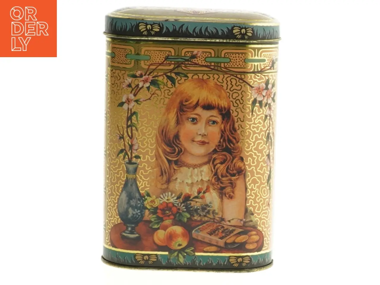 Billede 2 - Gammeldags oval dåse til opbevaring fra Famous Biscuit Co. (str. 13 cm)