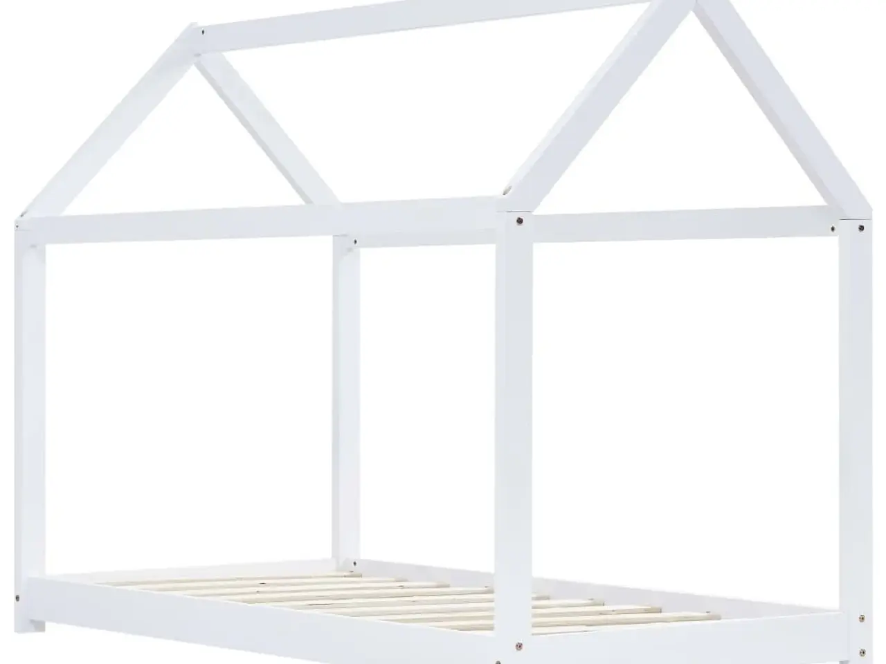 Billede 2 - Sengestel til børneseng 90 x 200 cm massivt fyrretræ hvid