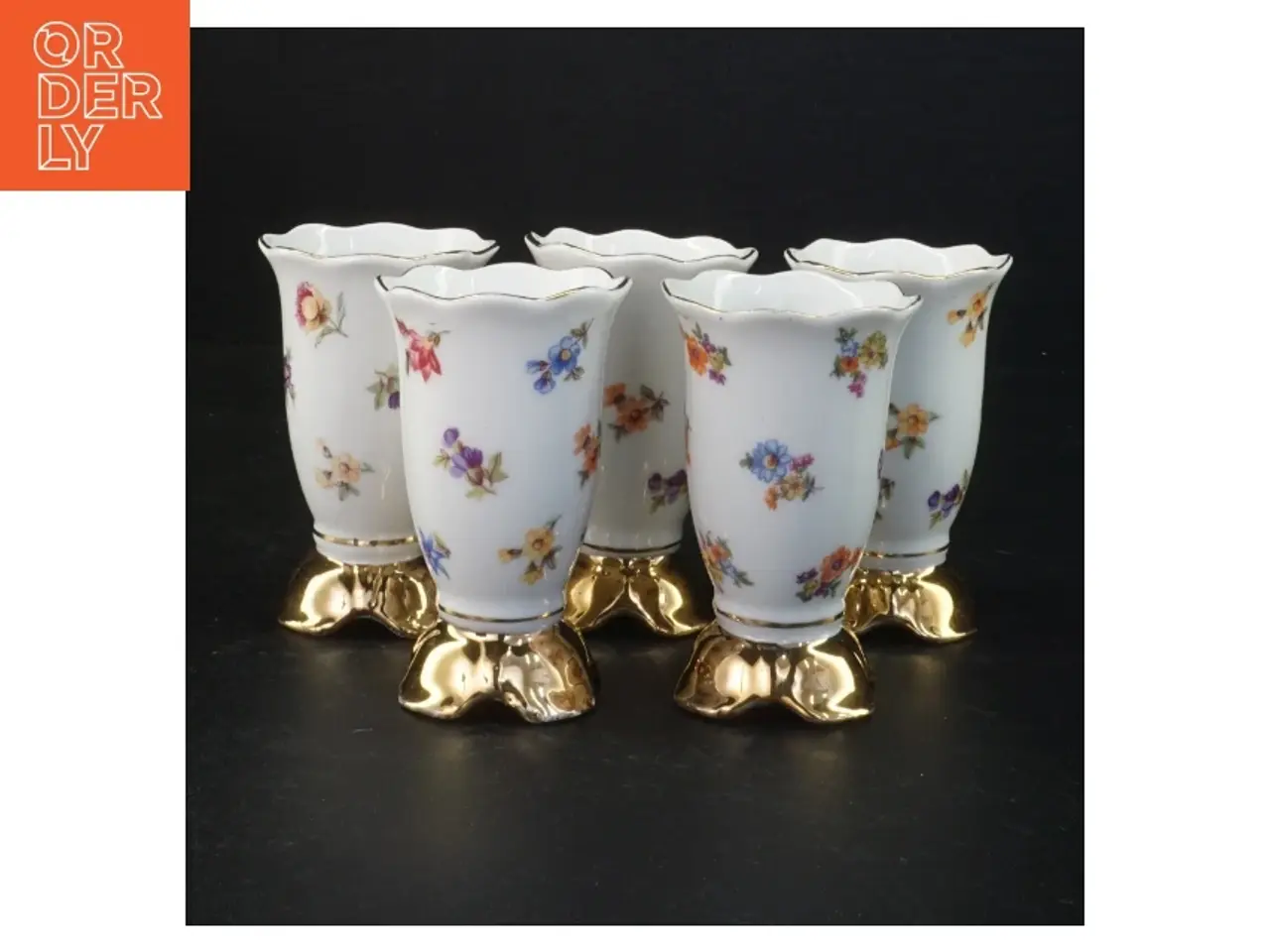 Billede 1 - Porcelæns vaser, små (str. 10 x 6,5 cm)