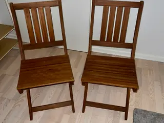 Udendørs klapstole
