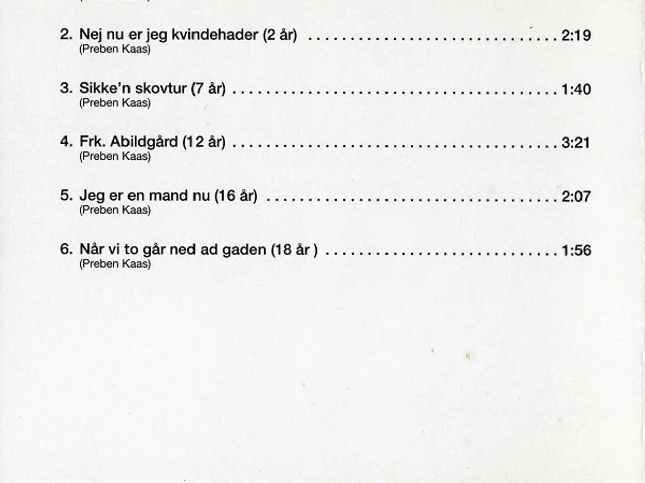 Billede 4 - Preben Kaas – Der Er Nu Noget Ved Pi'r – CD