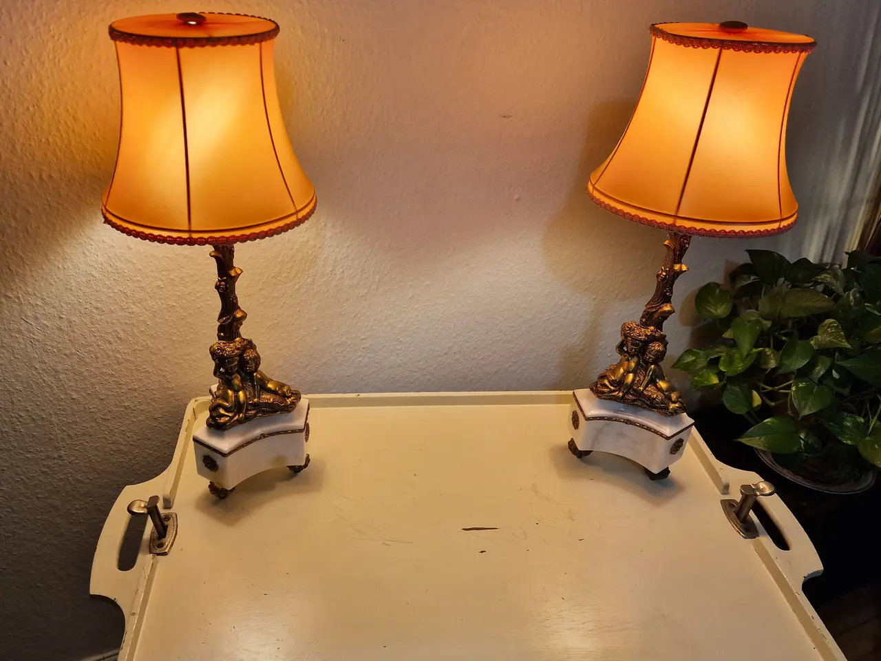 Billede 8 - Et par vintage bordlamper.