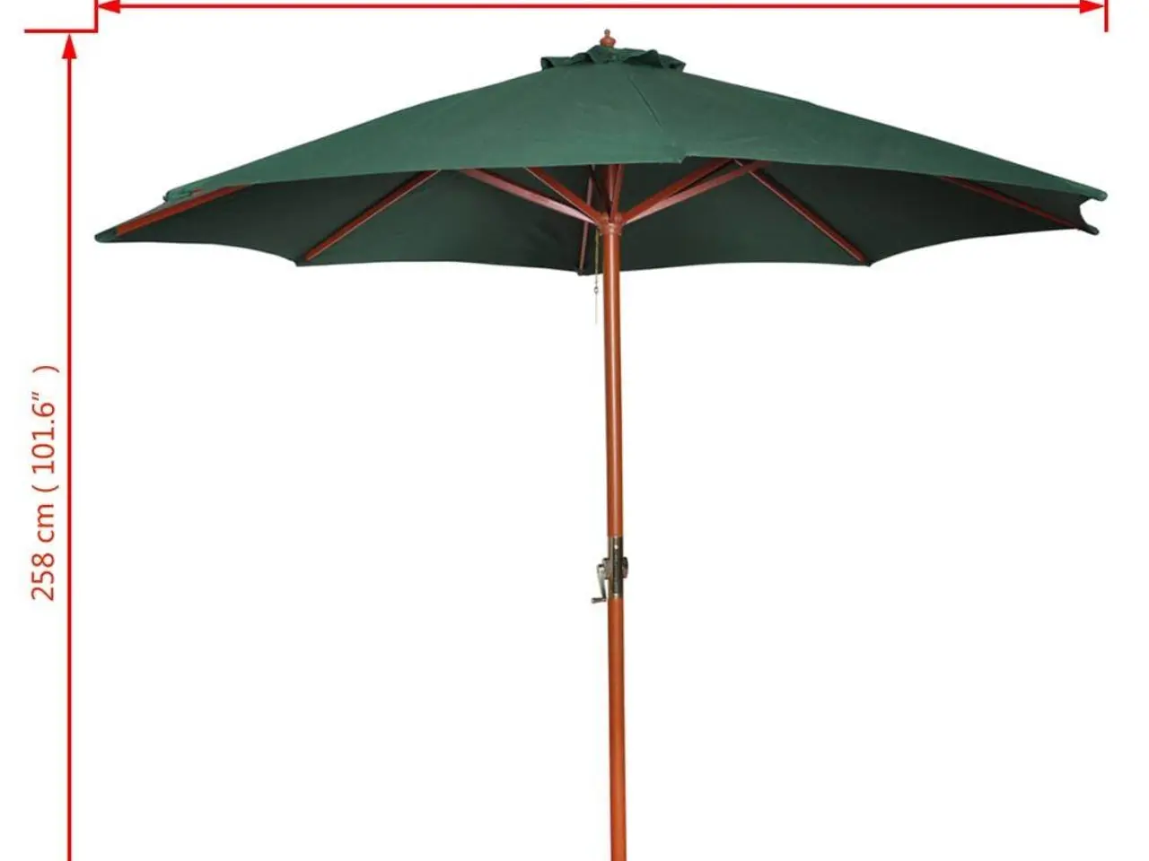 Billede 7 - Parasol grøn - 3 m