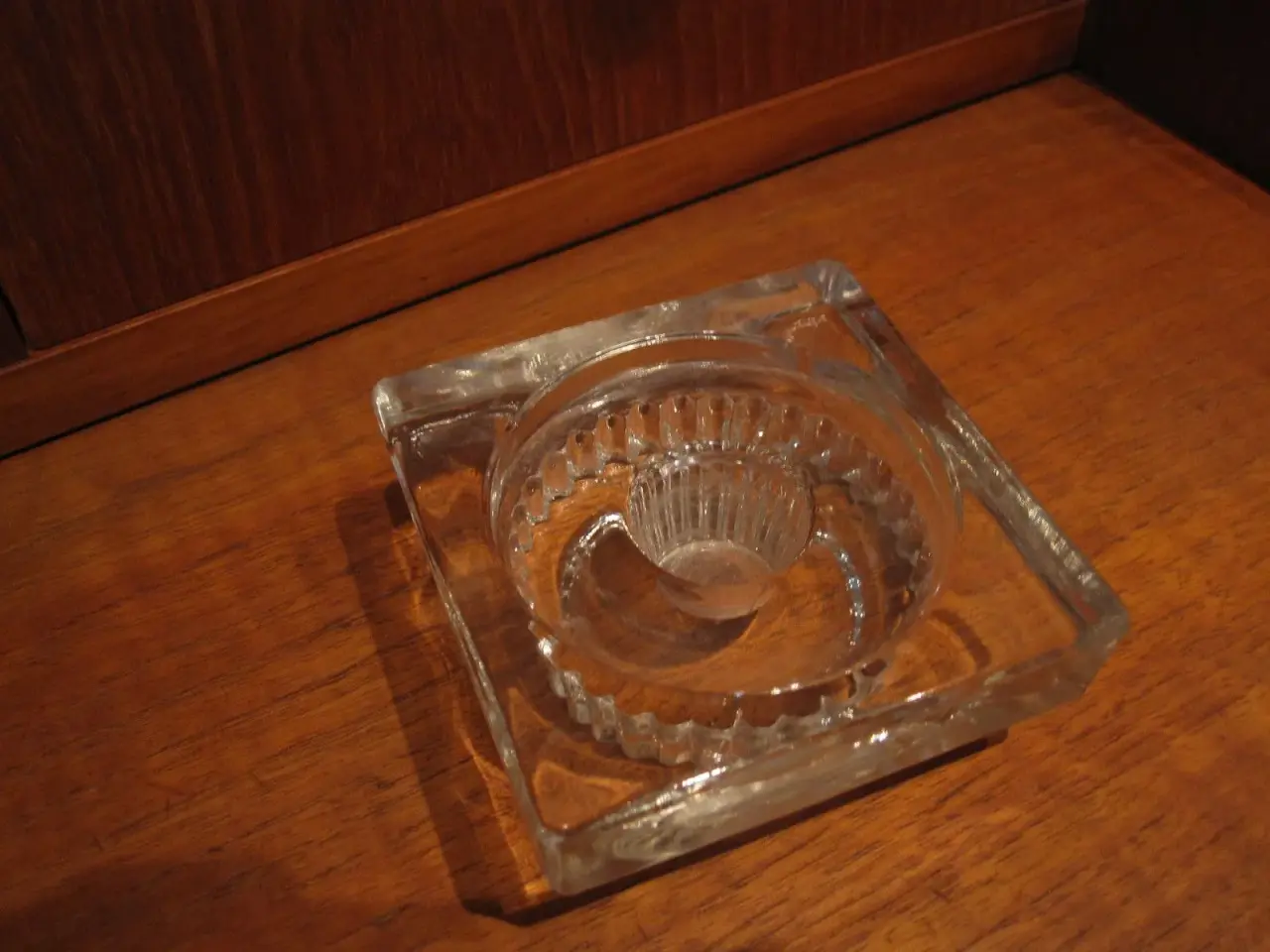 Billede 1 - Ældre glas lysestage