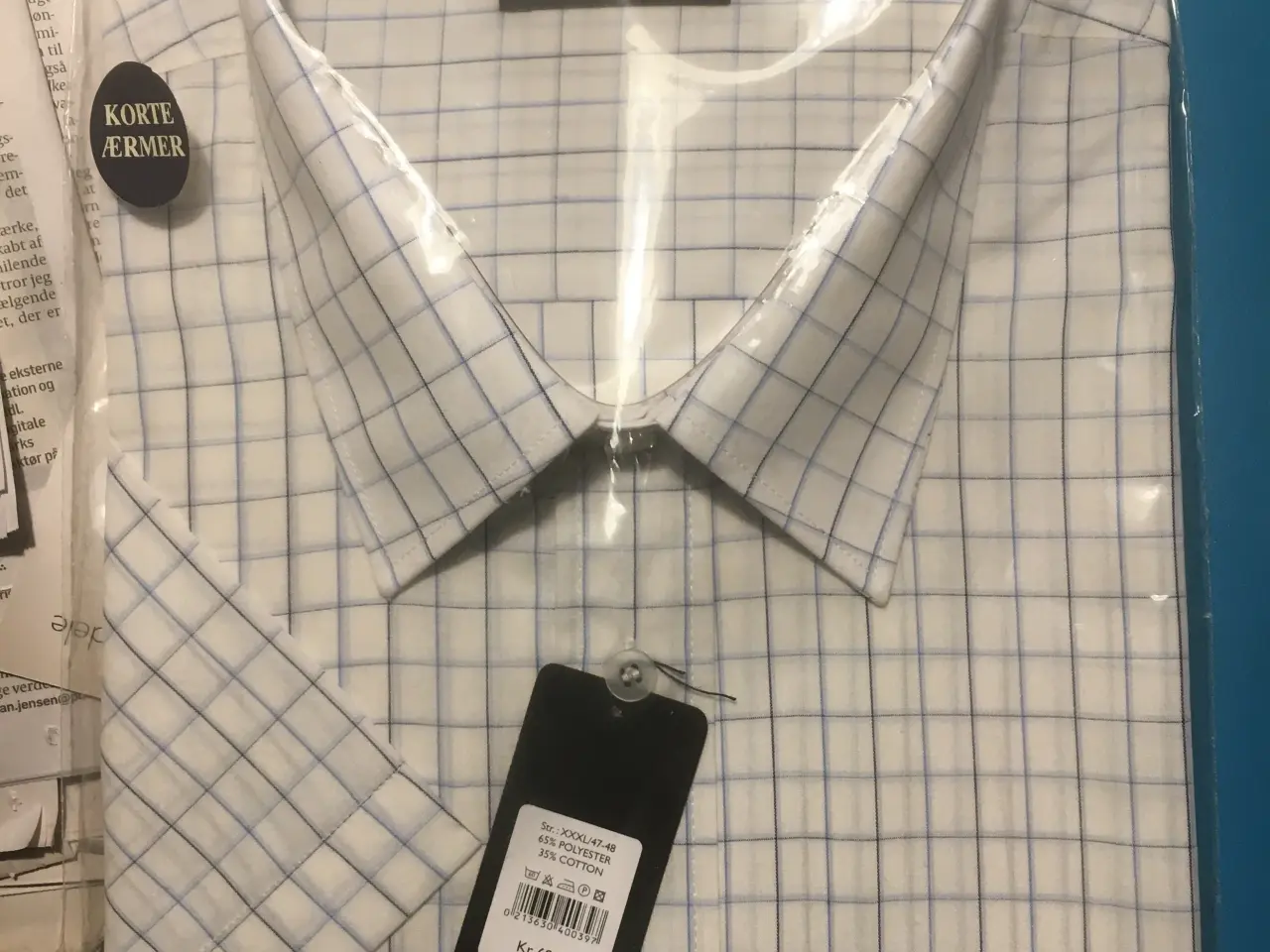Billede 1 - Kortærmet skjorte, STOR, XXXL…… Giv bud.
