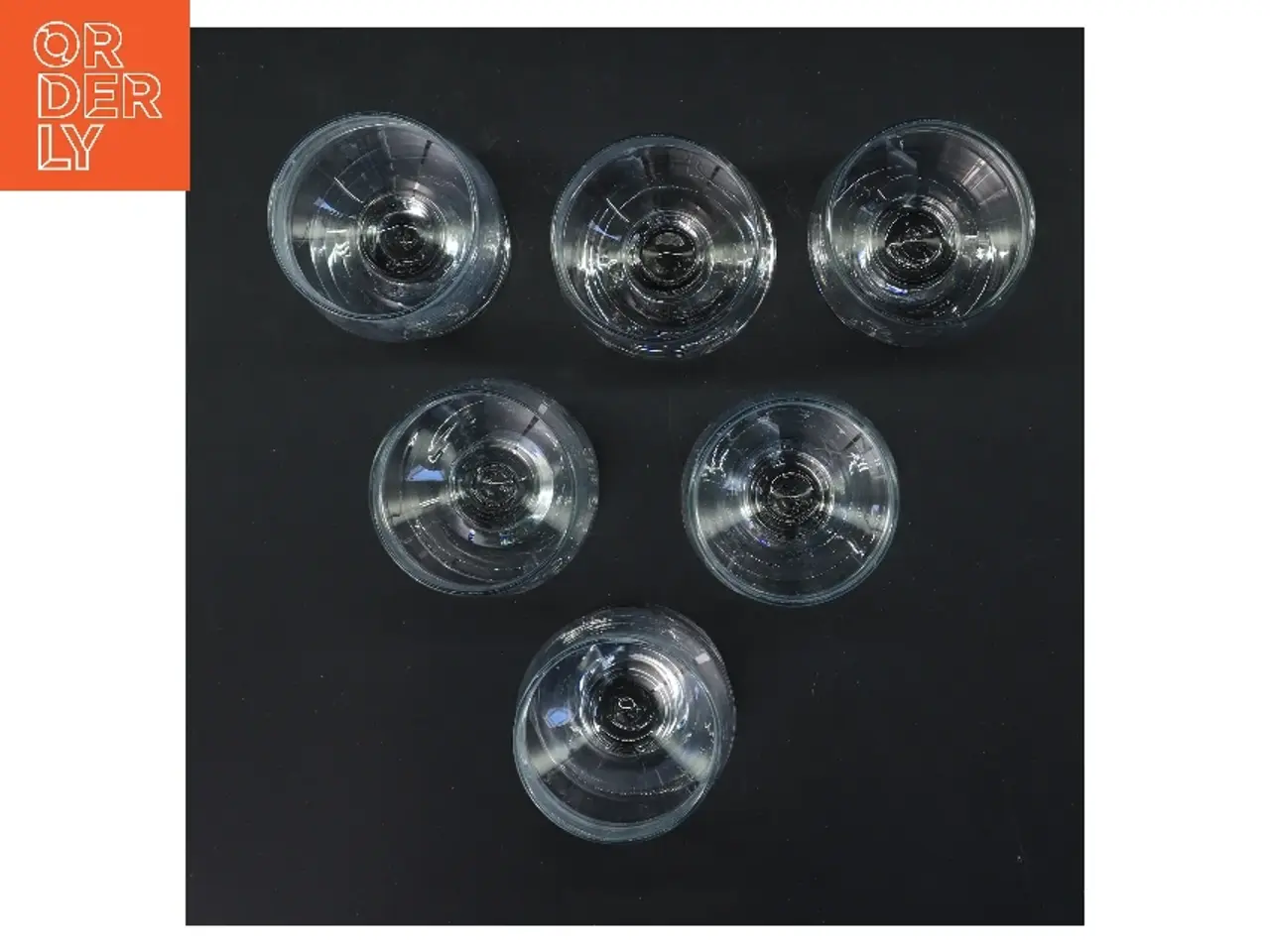 Billede 2 - 6 Hamlet Holmegaard glas (str. 6 stk Ø 6 cm længde 11,5 cm)