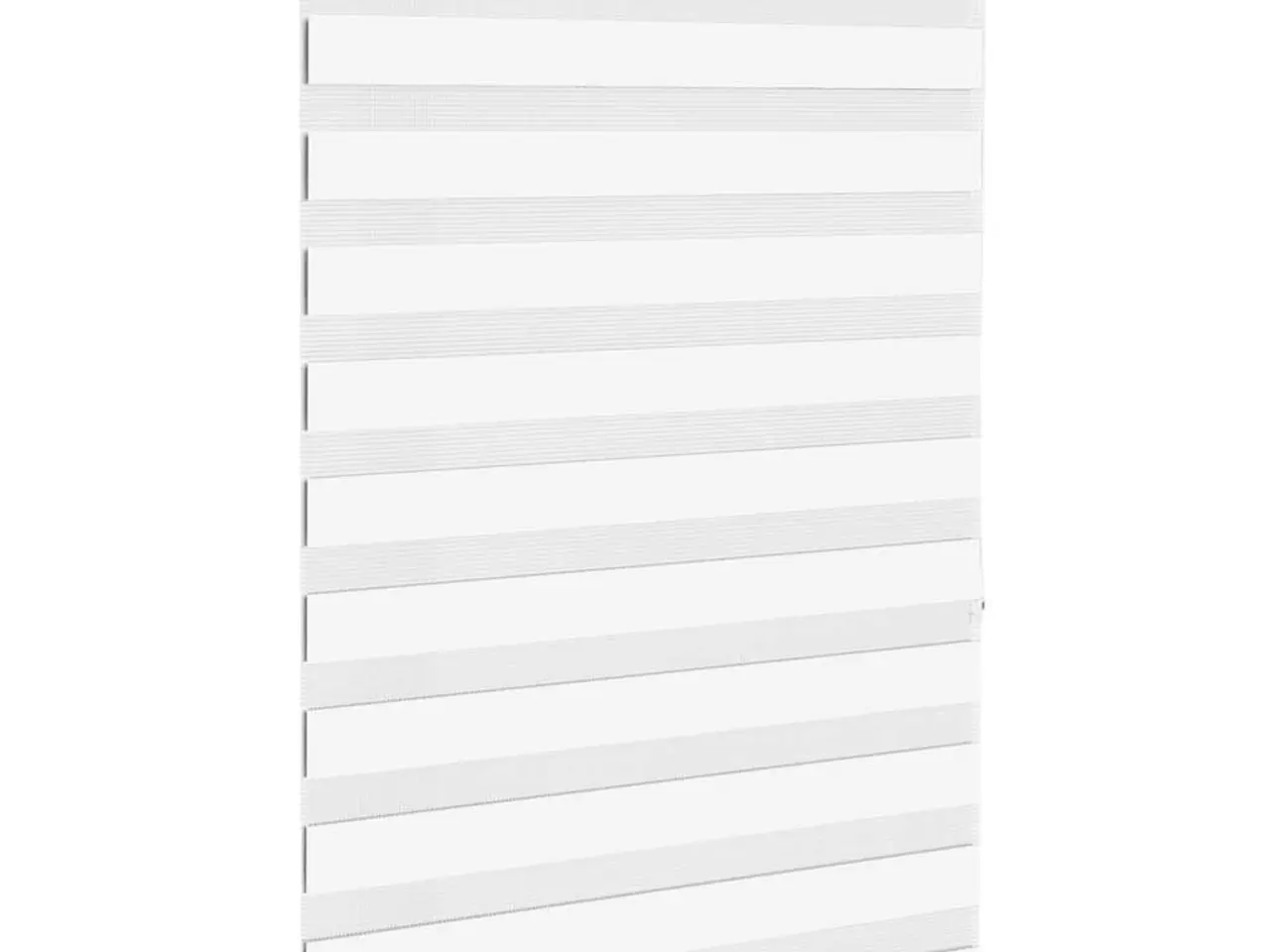 Billede 3 - Zebragardin - hvid 110×150 cm, stofbredde 105,9 cm, polyester