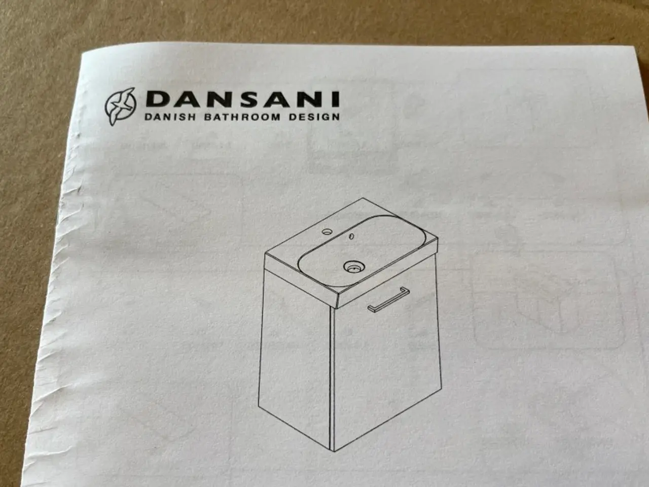 Billede 1 - Dansani Vaskeskab 58x50x35 cm hvid mat