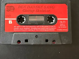 Retro kassettebånd med Gistrup skolekor