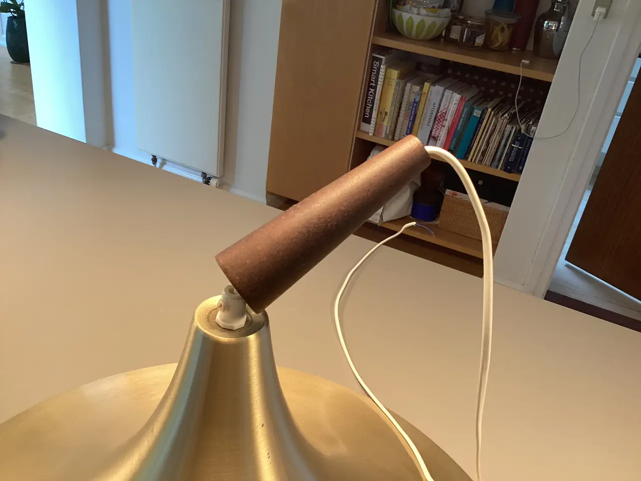 Billede 2 - Trompet lampe med palisander topstykke