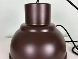 Retro loftlampe i brun metal