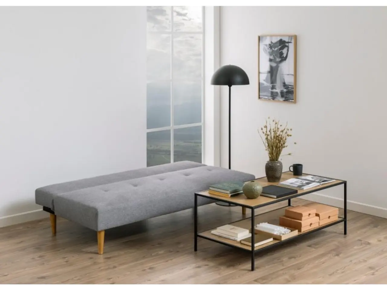 Billede 13 - Lucca sovesofa Grå - Sovemål 180x100
