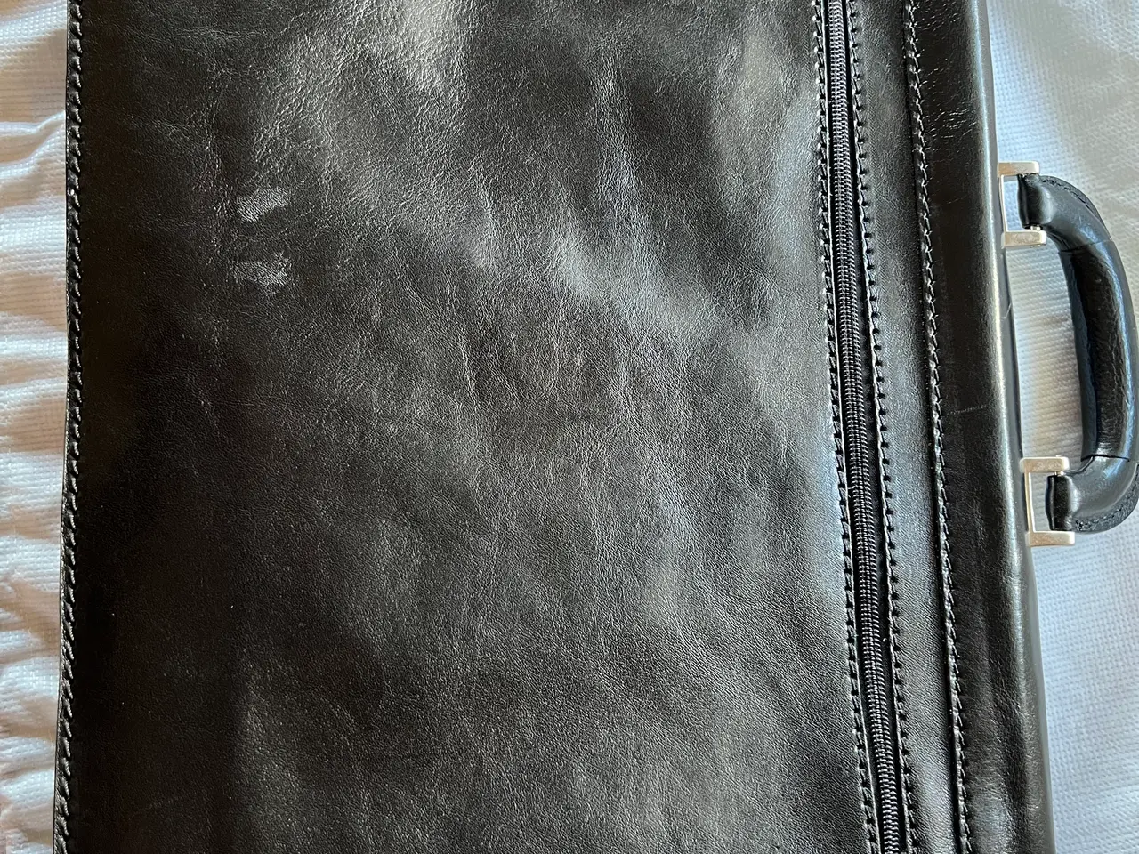 Billede 2 - Sort læder attachétaske