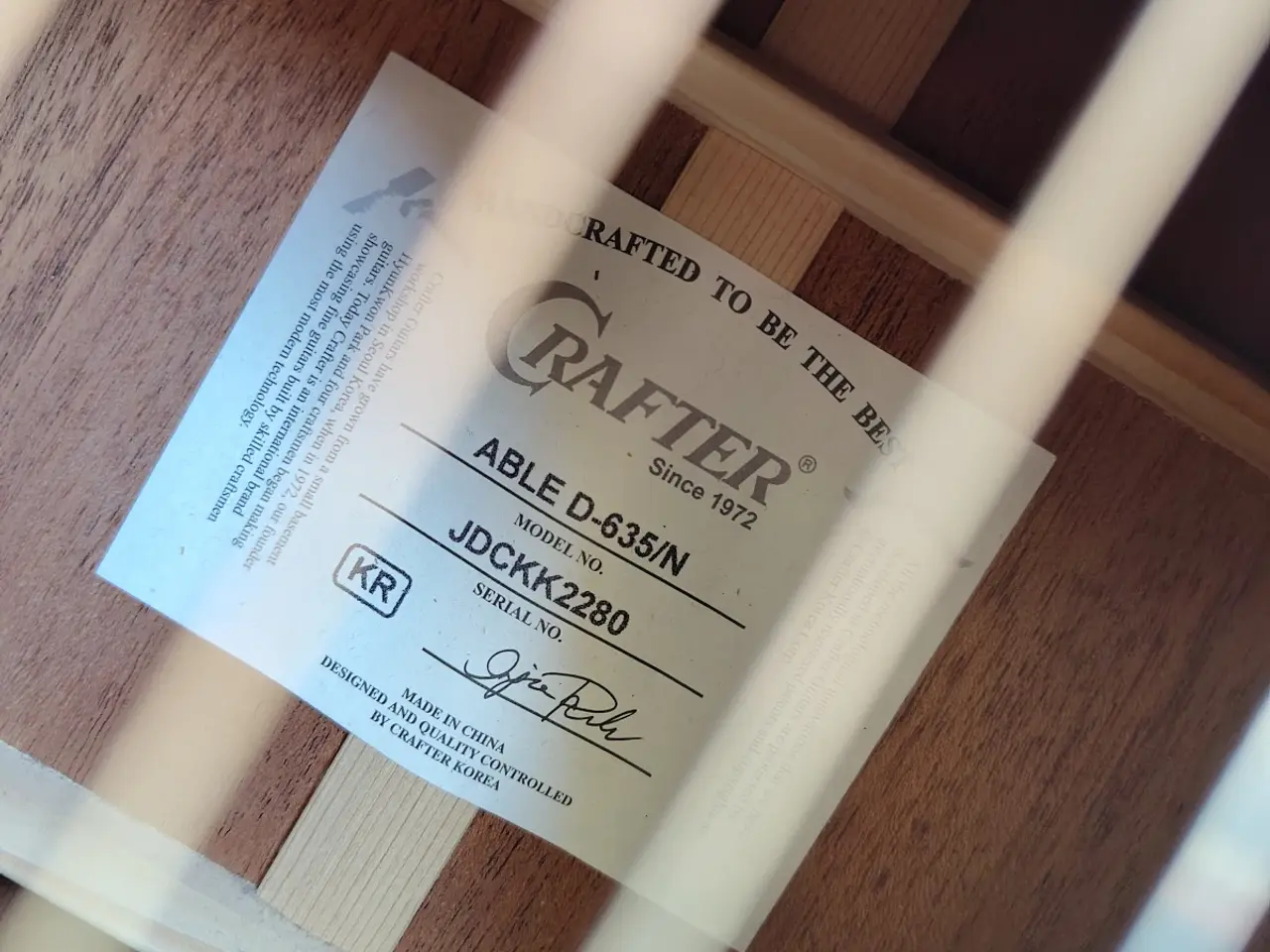 Billede 3 - Crafter akustisk guitar 