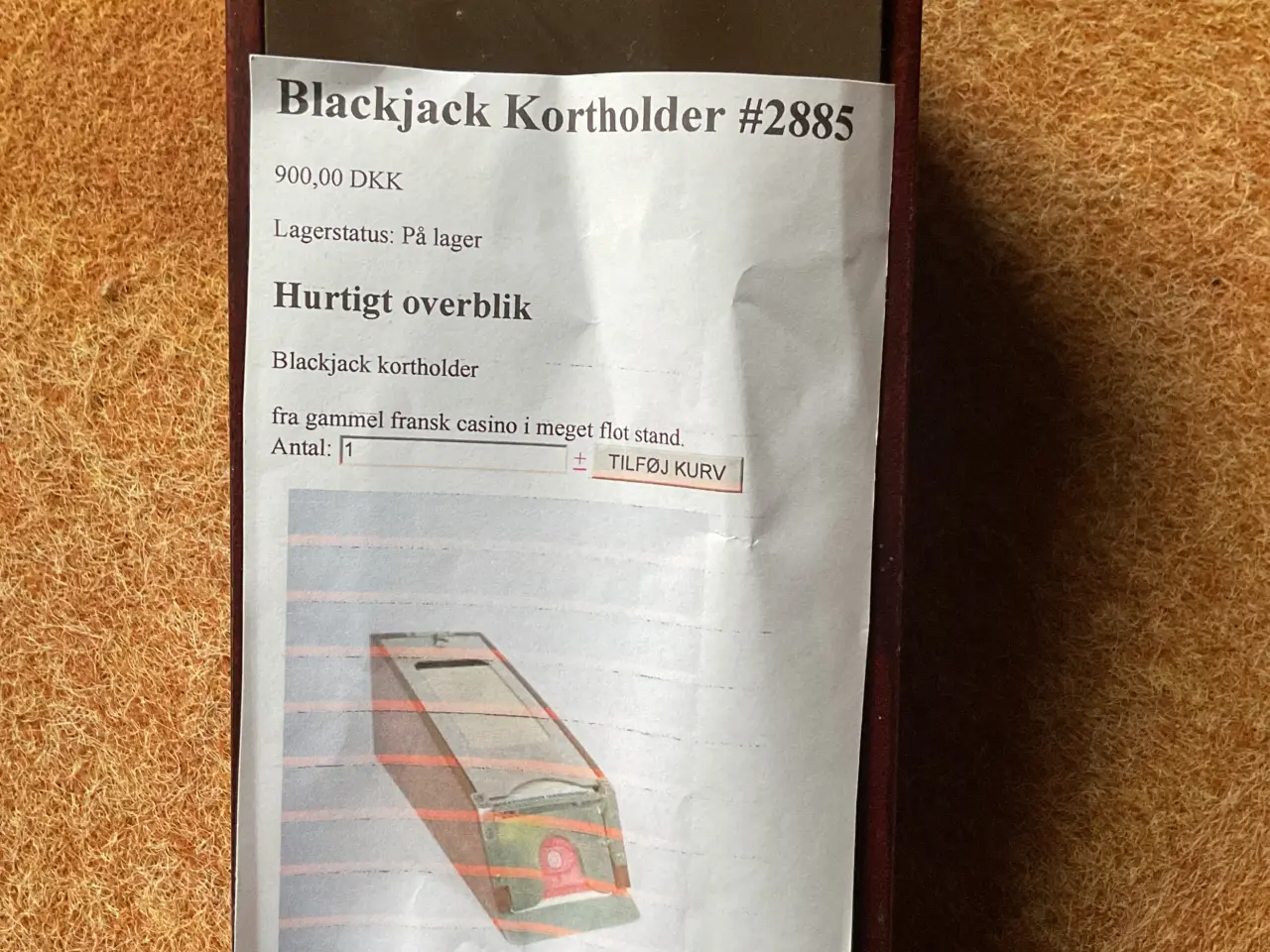 Billede 4 - Kortomdeler fra kasino