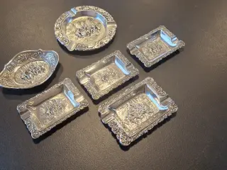 Sølv askebægre antik