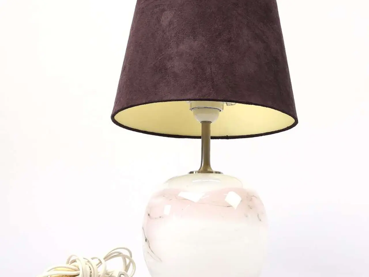 Billede 1 - Holmegaard Sakura bordlampe – rosa glas – 42 cm
